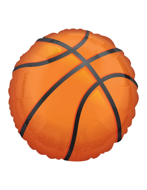 Ballon Mylar en forme de ballon de basketball